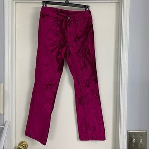 Free People Magenta Pink Fuchsia Velvet Pants
